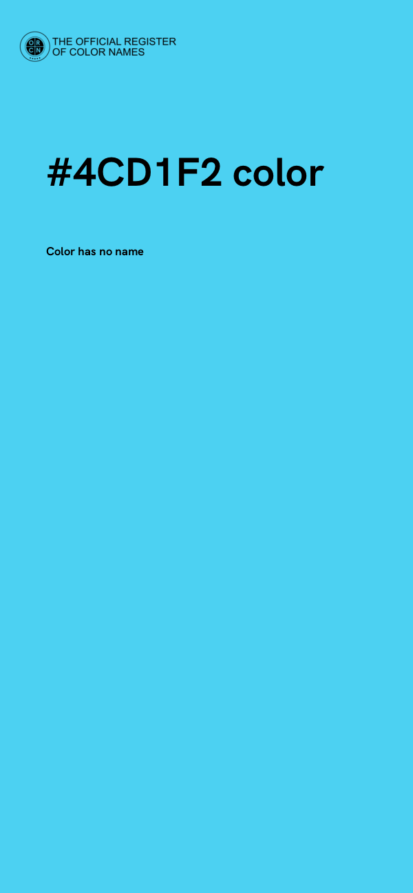 #4CD1F2 color image