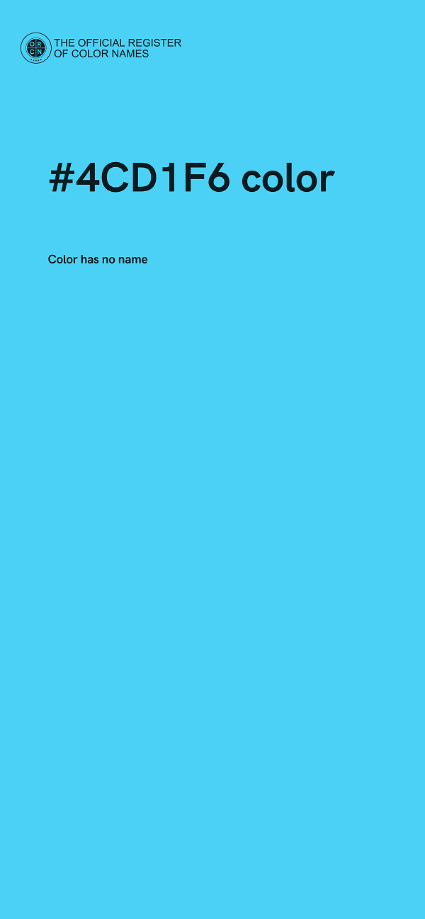 #4CD1F6 color image