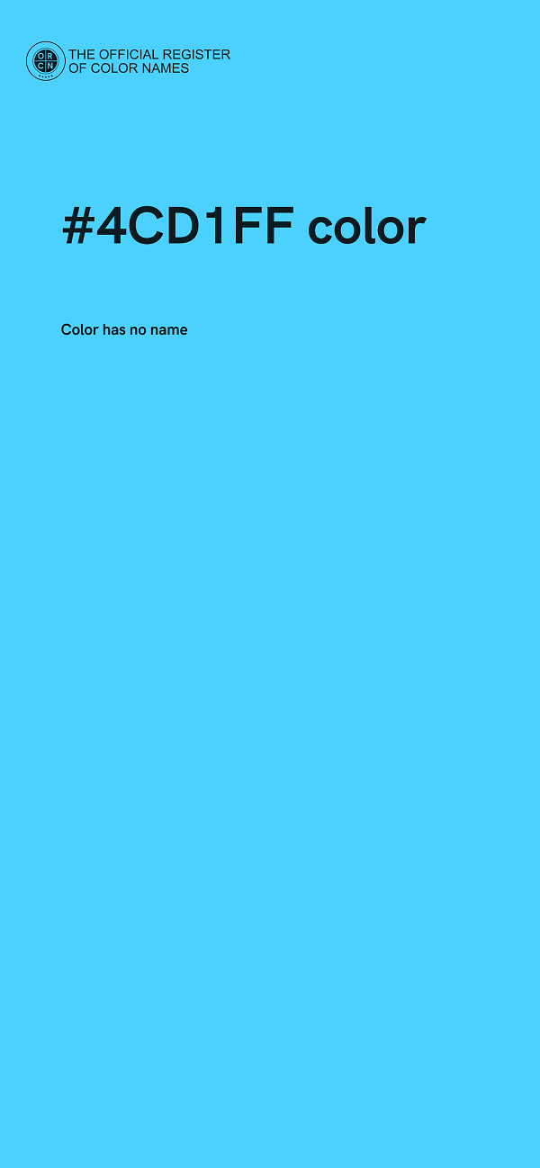 #4CD1FF color image