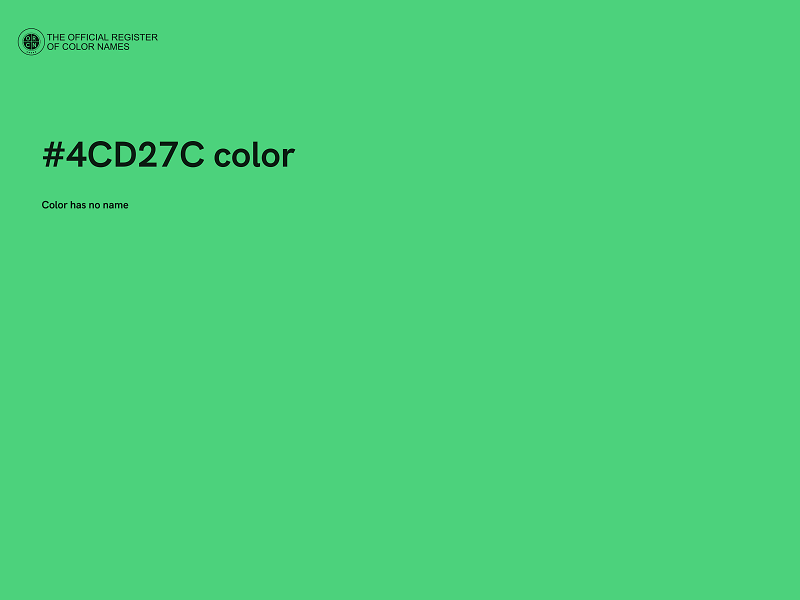 #4CD27C color image