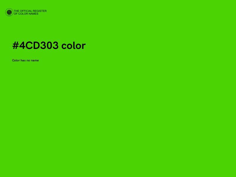 #4CD303 color image