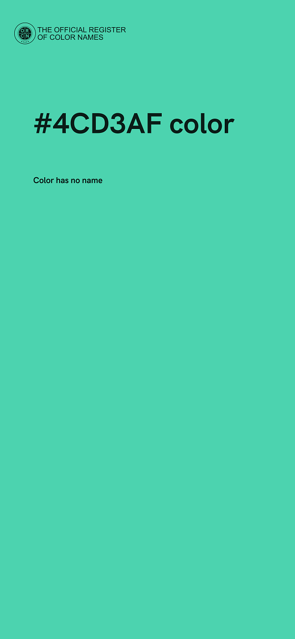 #4CD3AF color image