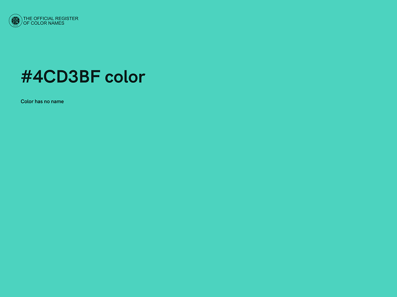 #4CD3BF color image