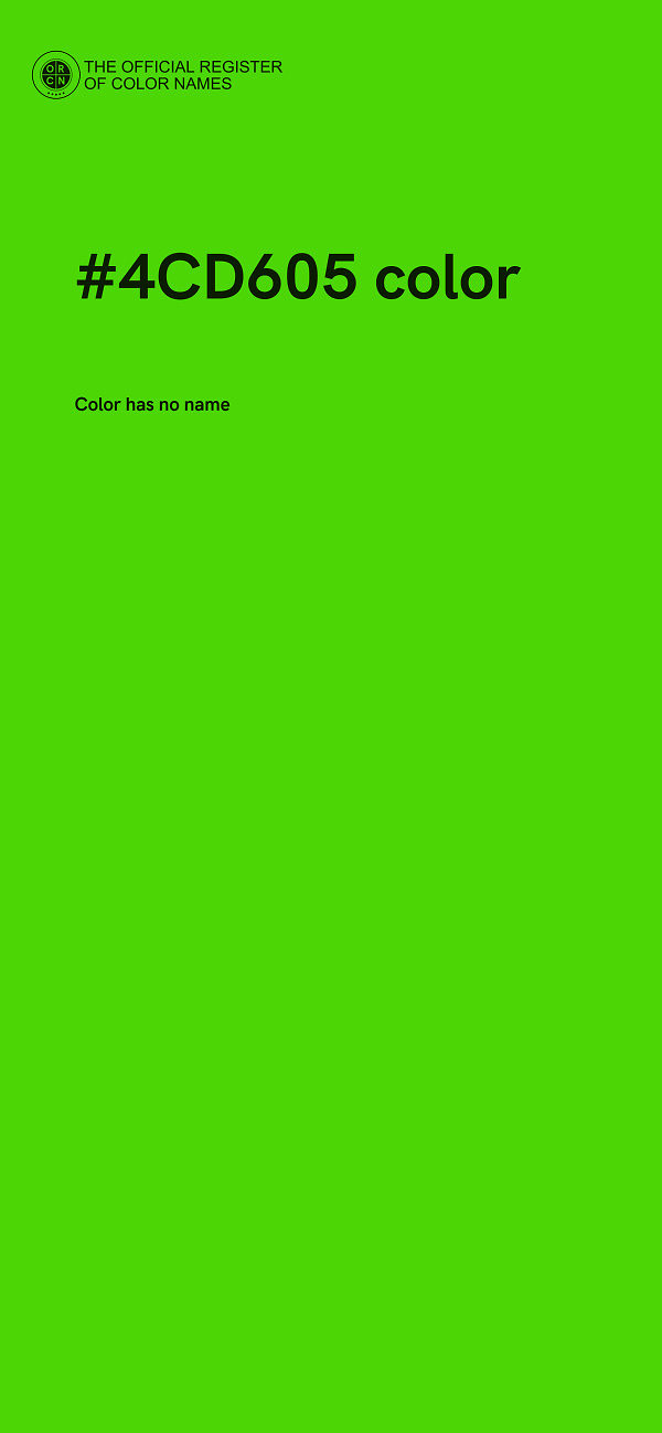 #4CD605 color image