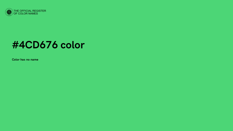 #4CD676 color image