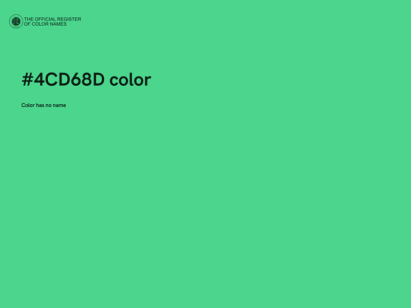 #4CD68D color image