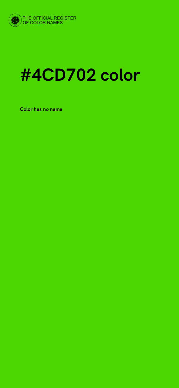 #4CD702 color image