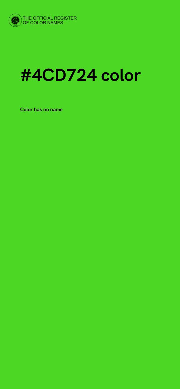 #4CD724 color image