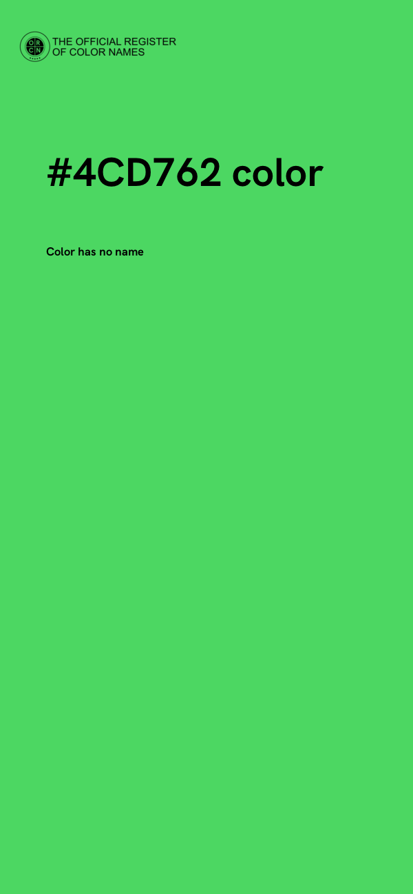 #4CD762 color image