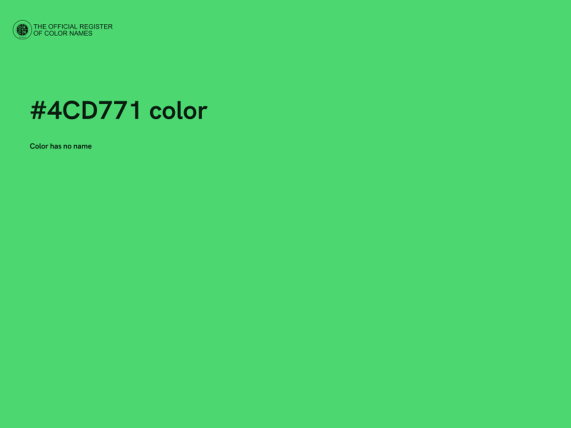 #4CD771 color image