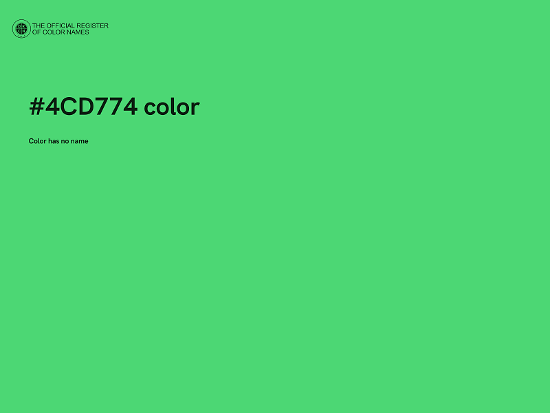 #4CD774 color image