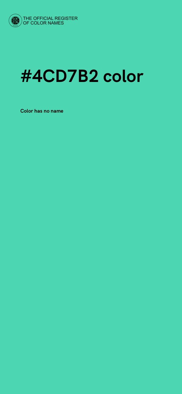 #4CD7B2 color image