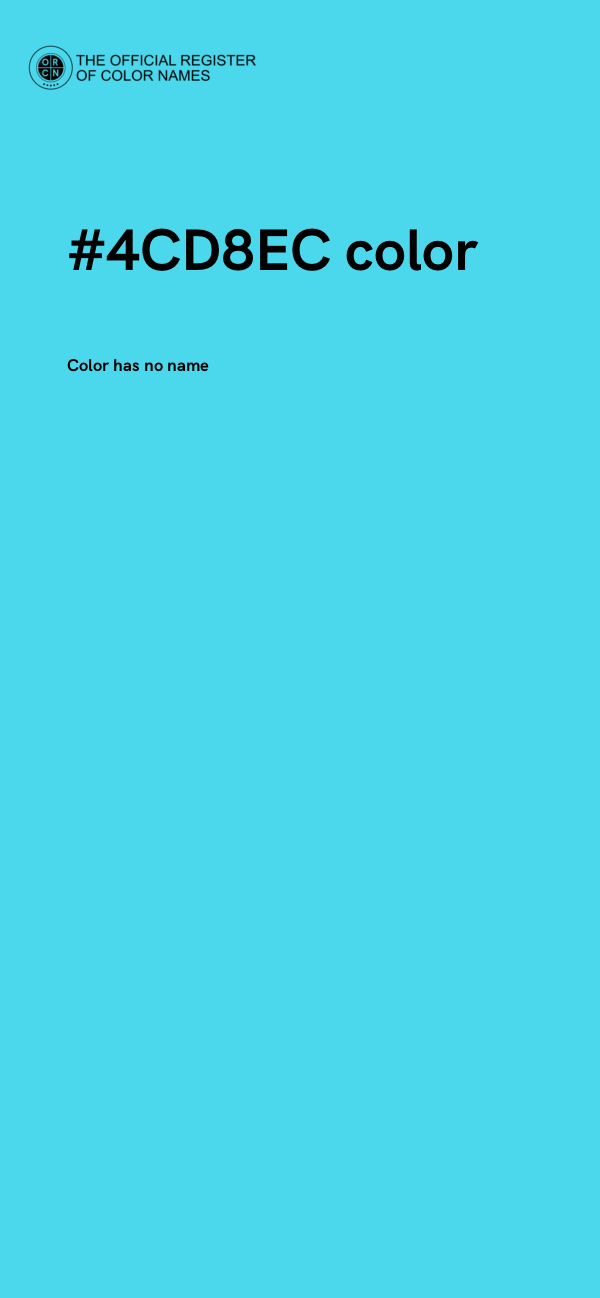 #4CD8EC color image