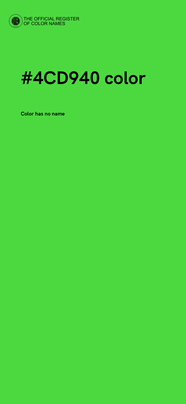 #4CD940 color image