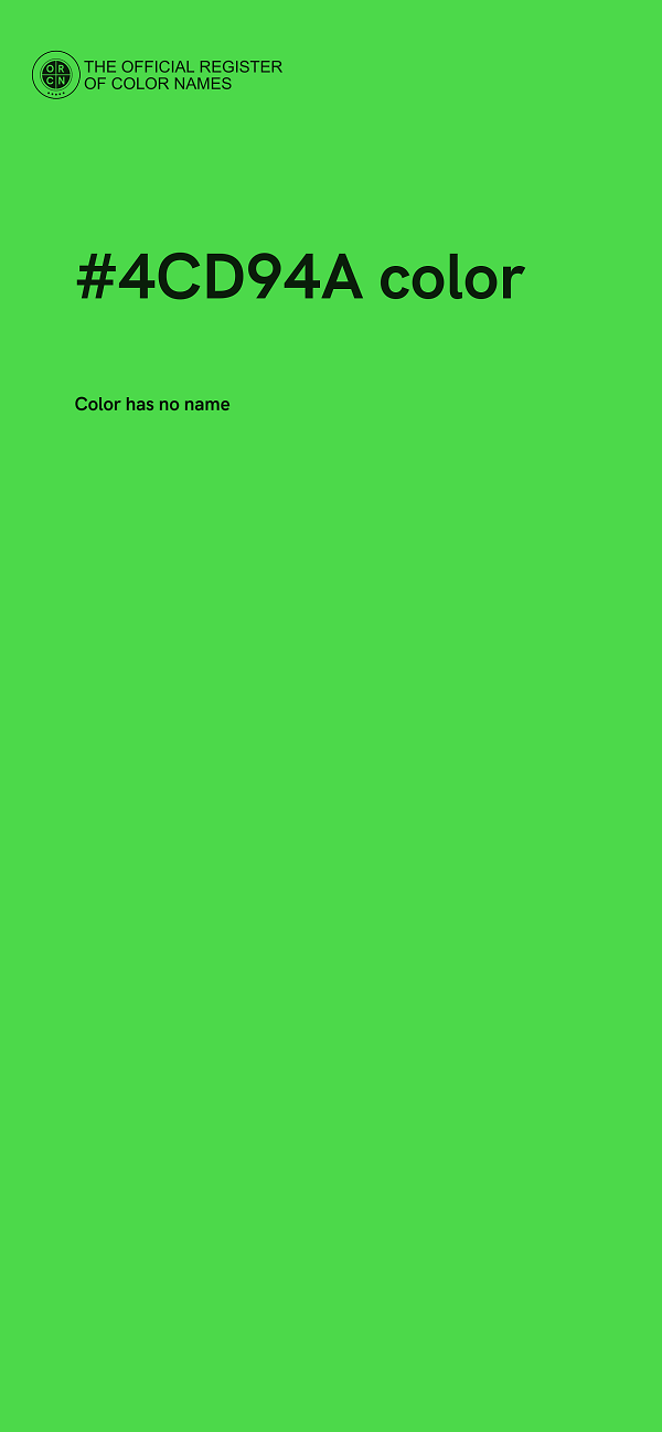 #4CD94A color image
