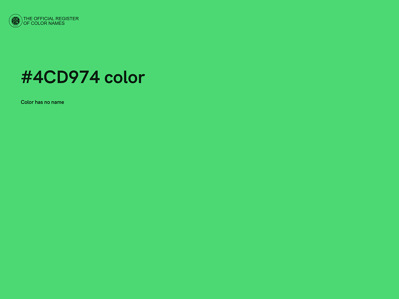 #4CD974 color image