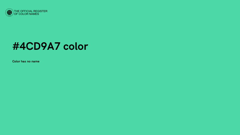 #4CD9A7 color image