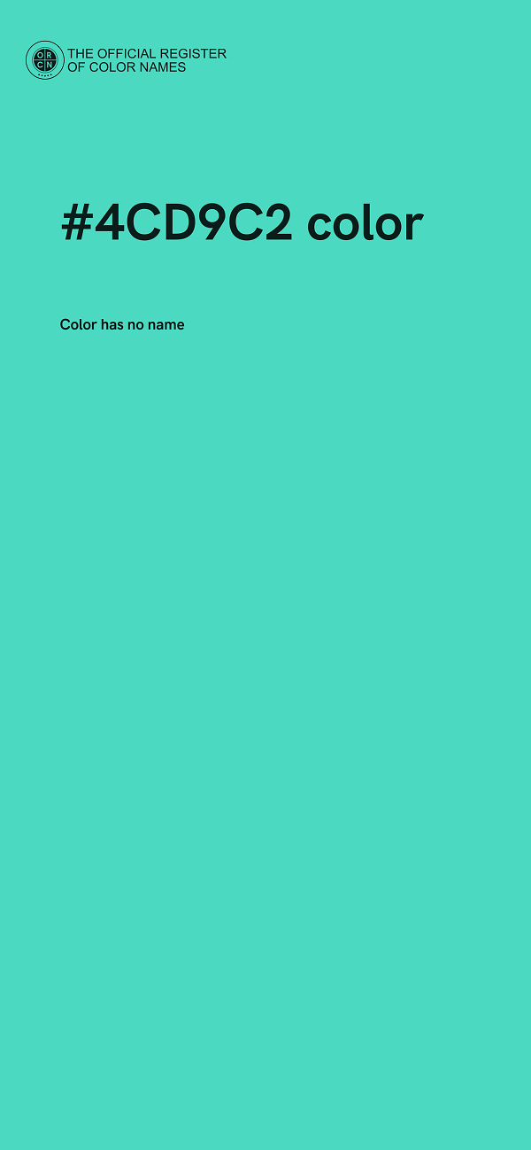 #4CD9C2 color image