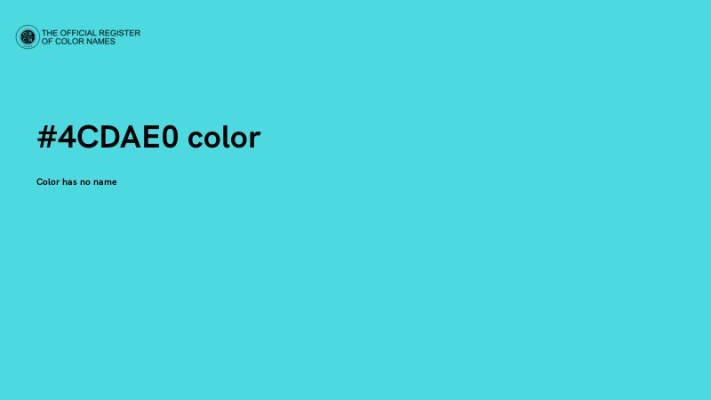 #4CDAE0 color image