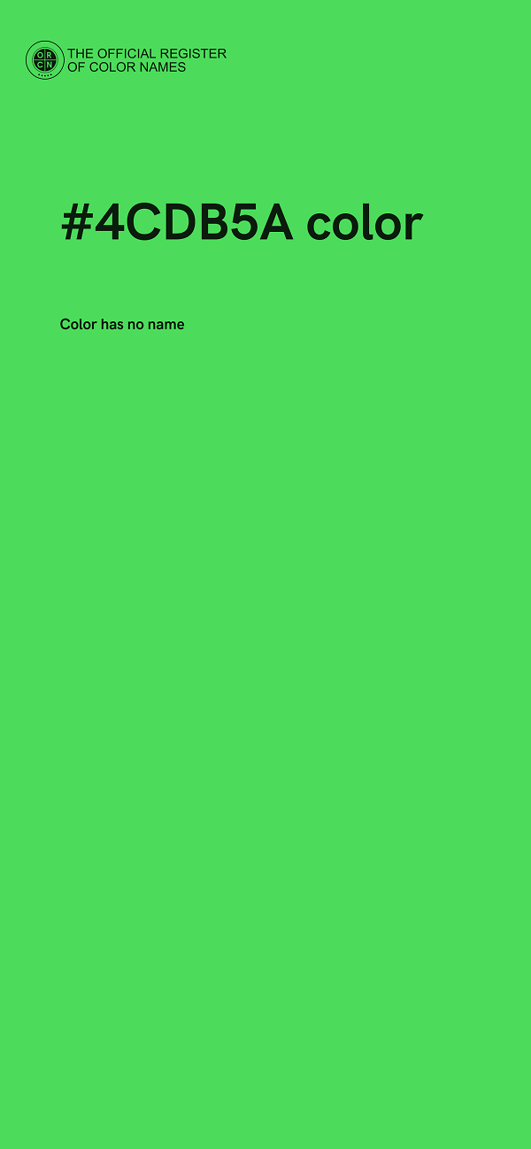 #4CDB5A color image