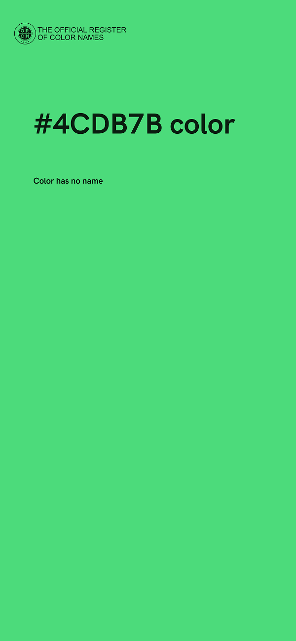 #4CDB7B color image