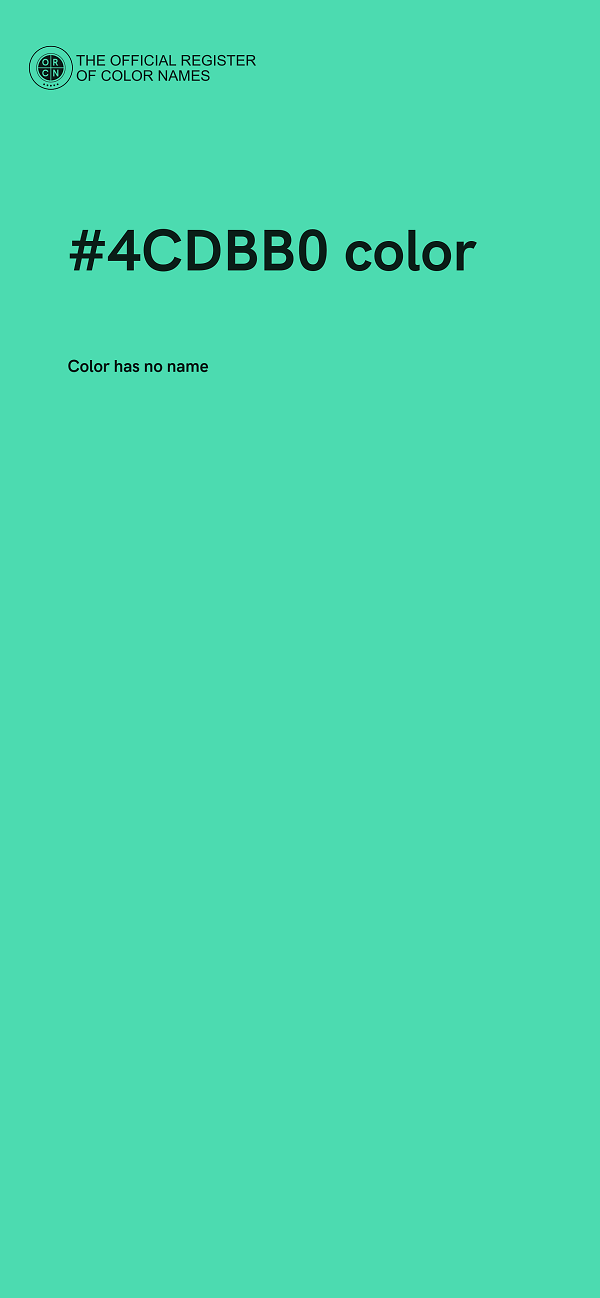 #4CDBB0 color image