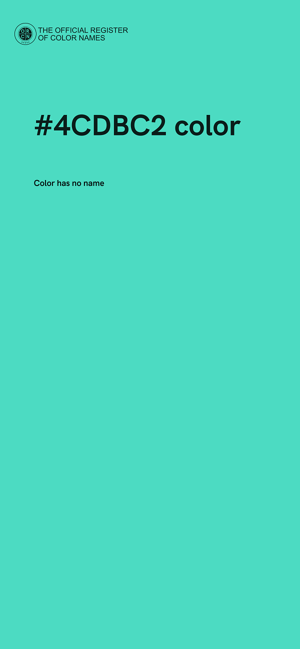 #4CDBC2 color image