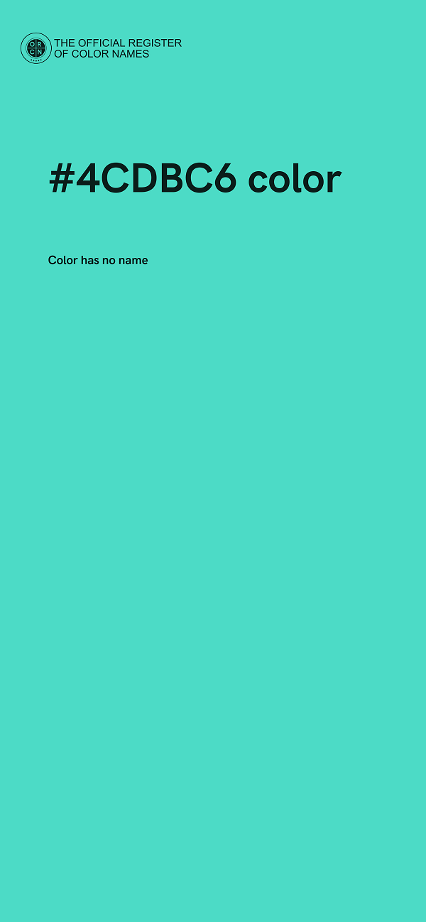 #4CDBC6 color image