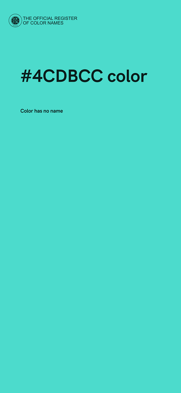 #4CDBCC color image