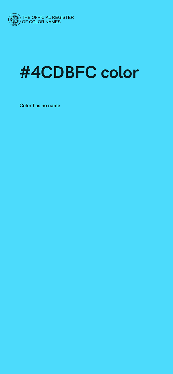 #4CDBFC color image