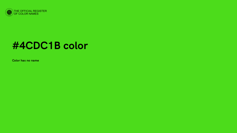 #4CDC1B color image