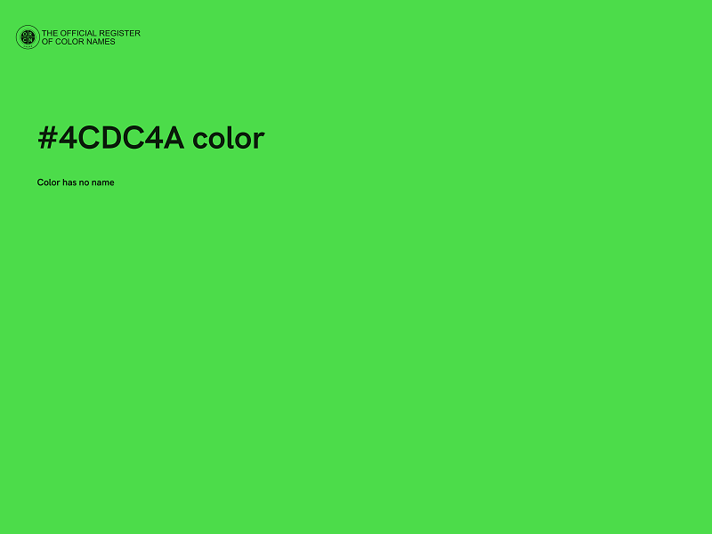 #4CDC4A color image