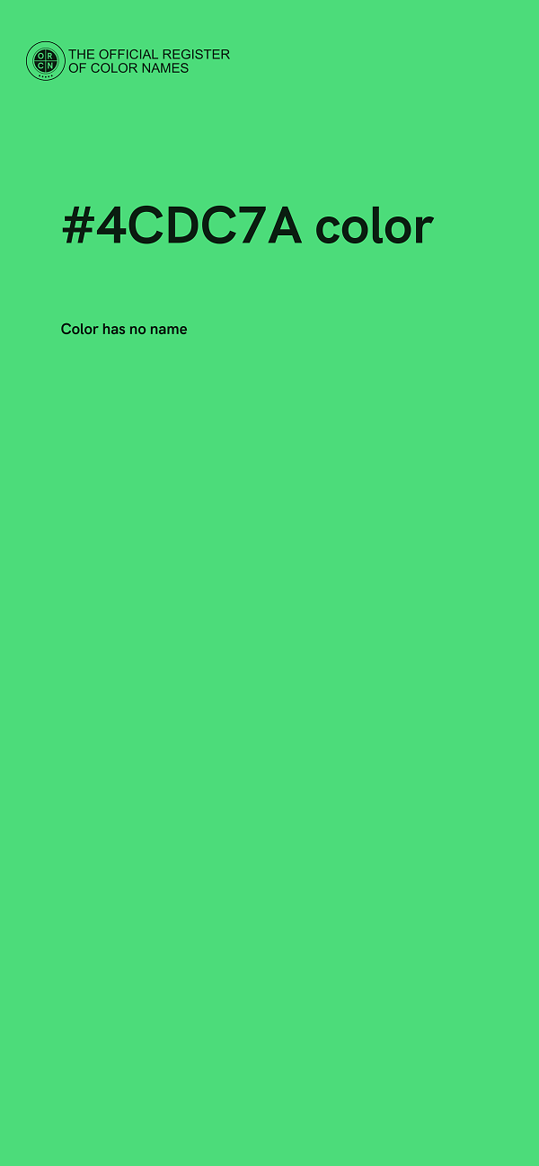 #4CDC7A color image