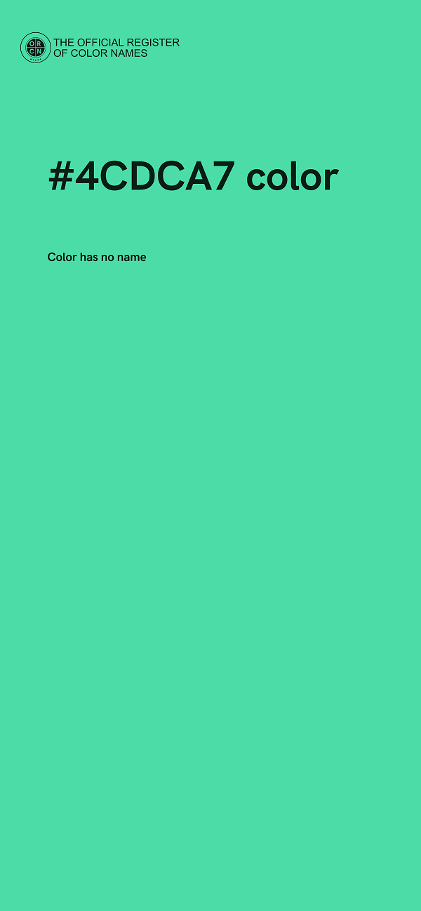 #4CDCA7 color image