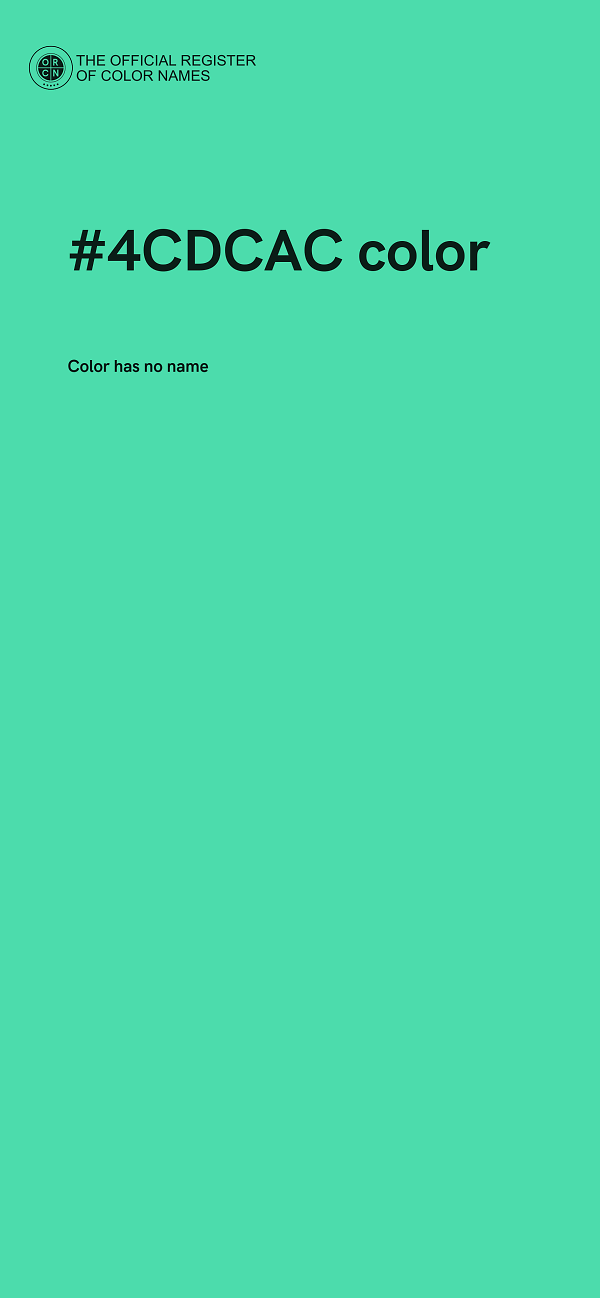 #4CDCAC color image