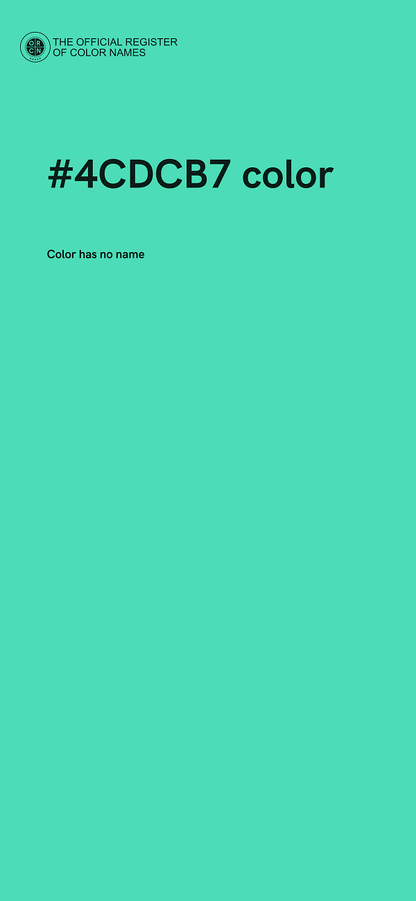 #4CDCB7 color image