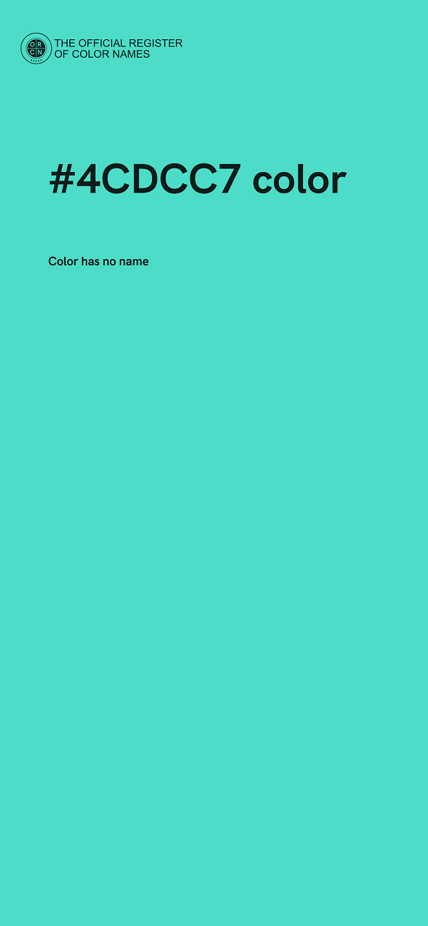 #4CDCC7 color image
