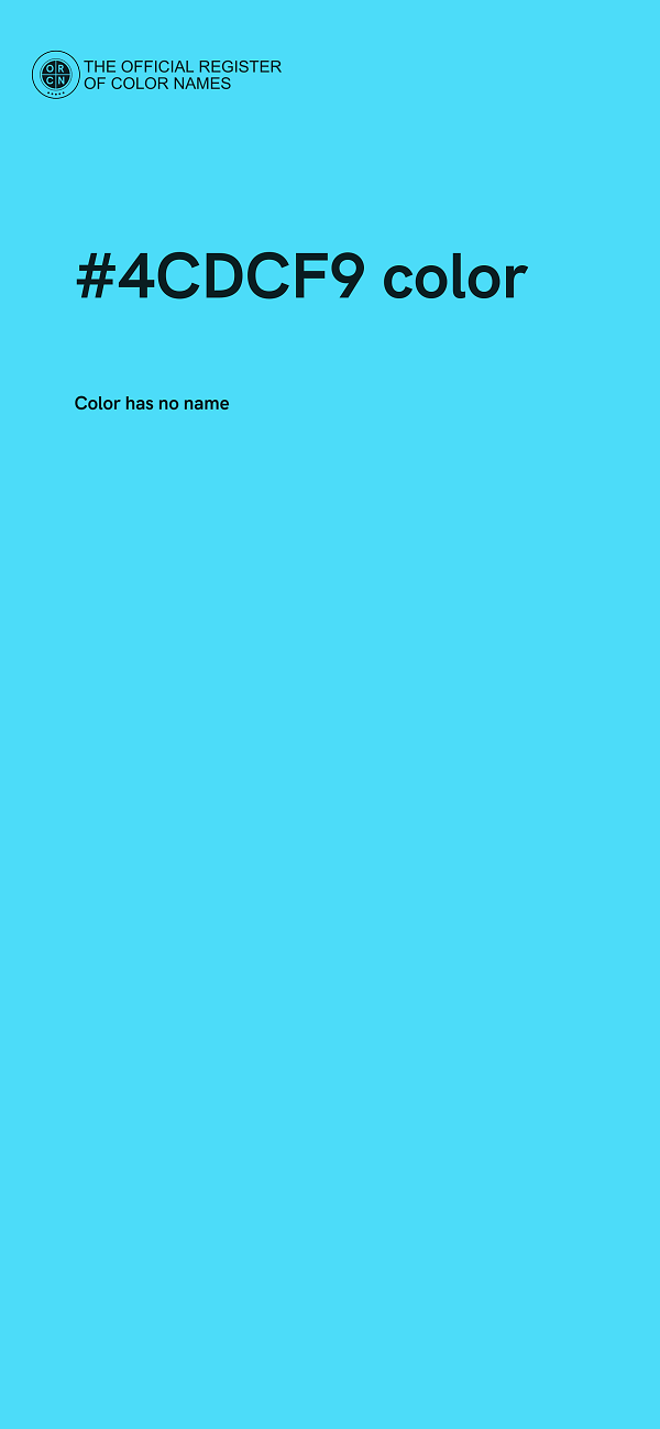 #4CDCF9 color image