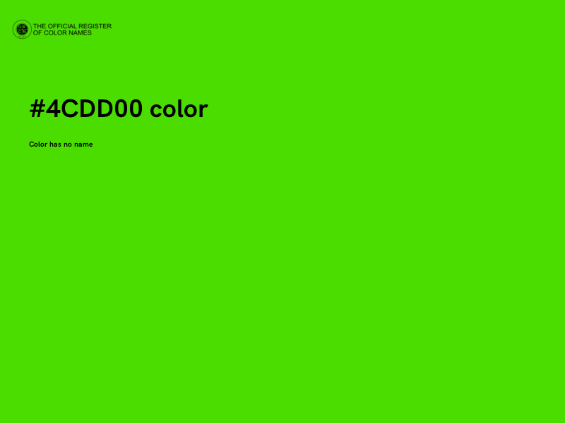 #4CDD00 color image