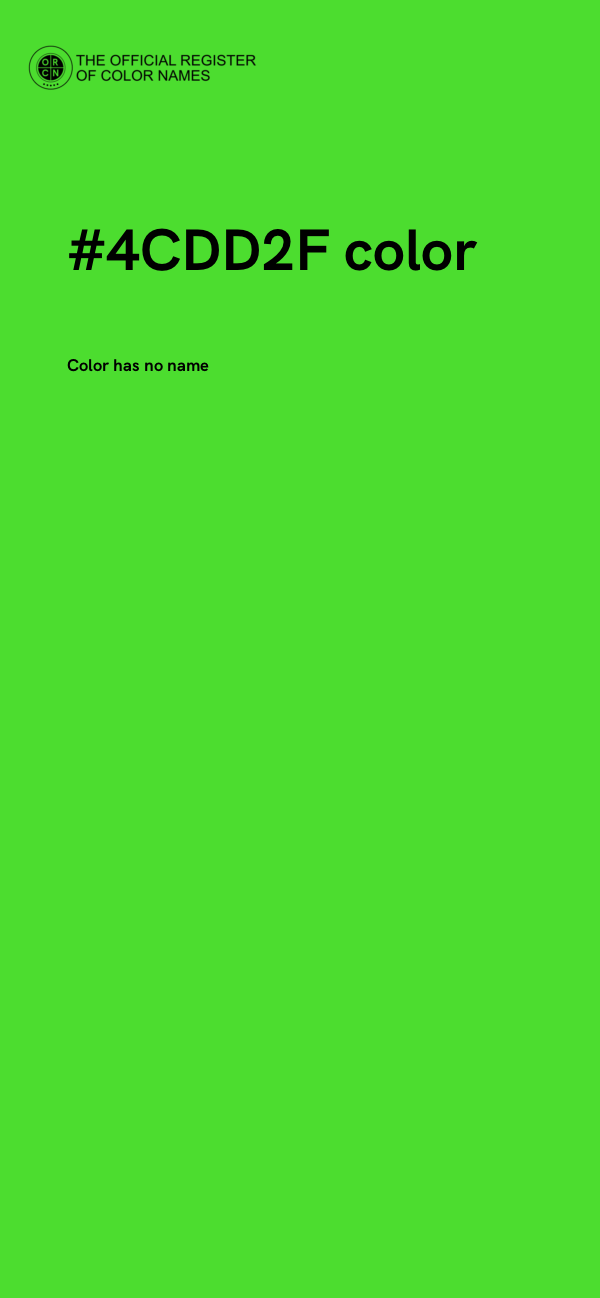 #4CDD2F color image