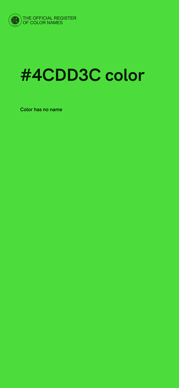 #4CDD3C color image