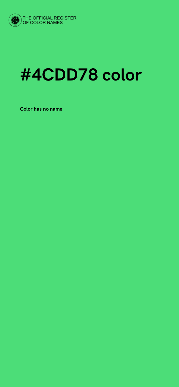#4CDD78 color image