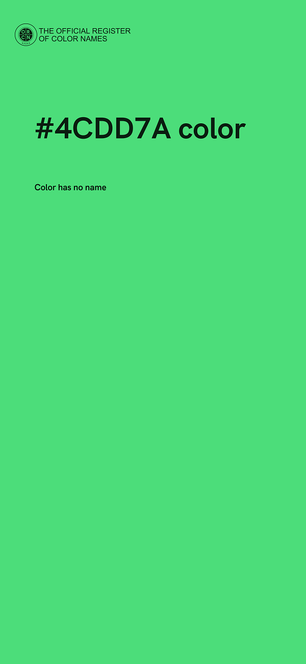 #4CDD7A color image