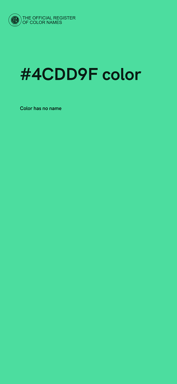 #4CDD9F color image