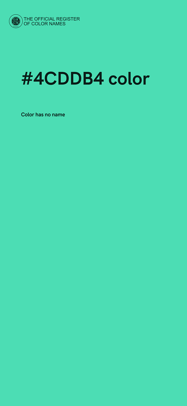 #4CDDB4 color image