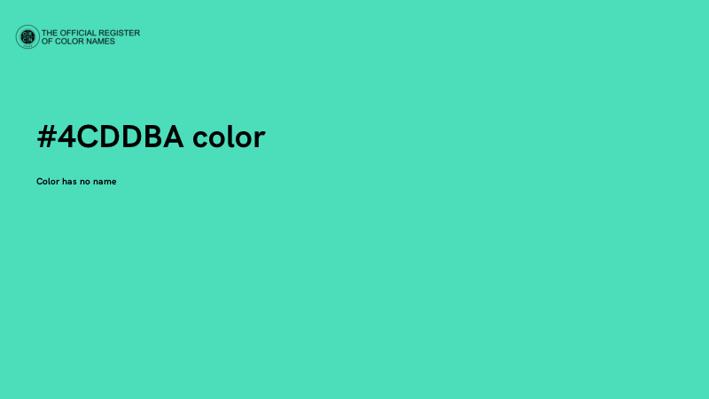 #4CDDBA color image
