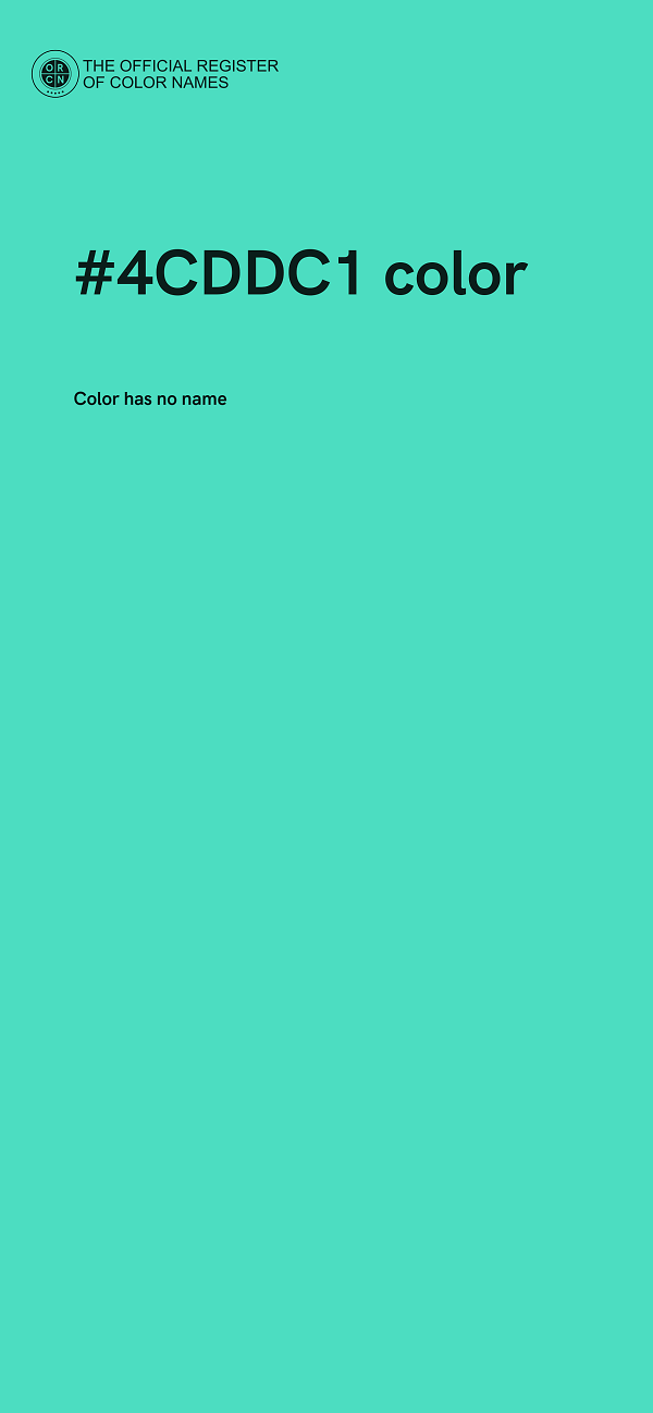 #4CDDC1 color image