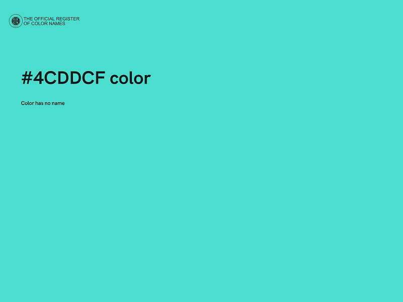 #4CDDCF color image