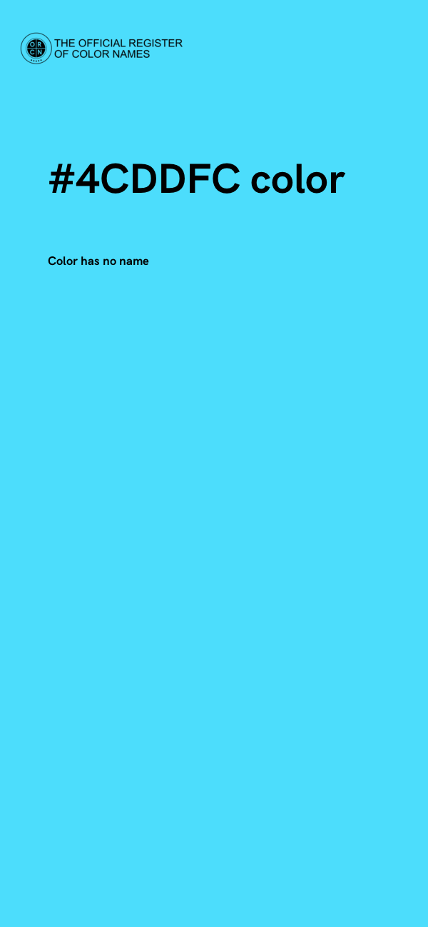 #4CDDFC color image