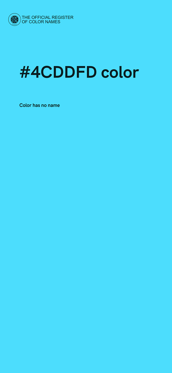 #4CDDFD color image